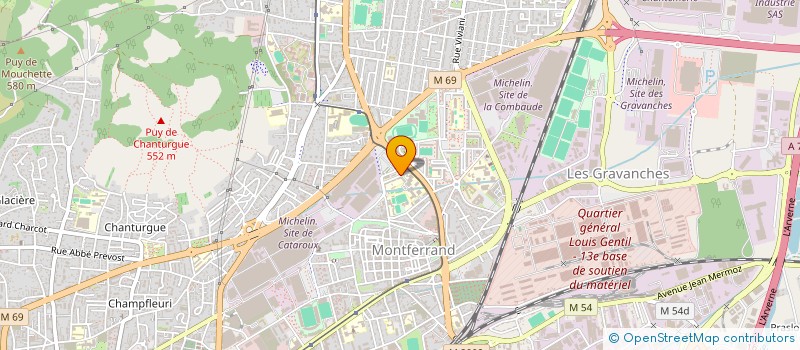 localisation de l'entreprise MONSIEUR STEPHANE VERMEERSCH  CLERMONT-FERRAND