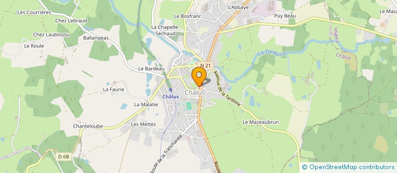 localisation de l'entreprise MONSIEUR STEPHANE VERMEULEN à CHALUS