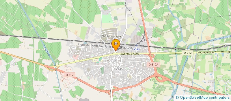 localisation de l'entreprise MONSIEUR STEPHANE VERRIER  VIAS