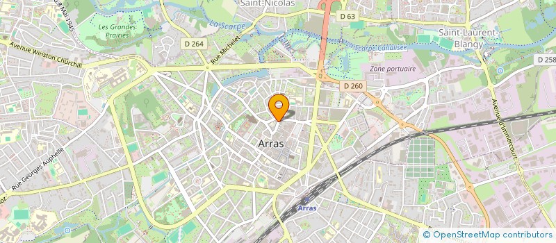 localisation de l'entreprise MONSIEUR STEPHANE VERSTAEVEL à ARRAS