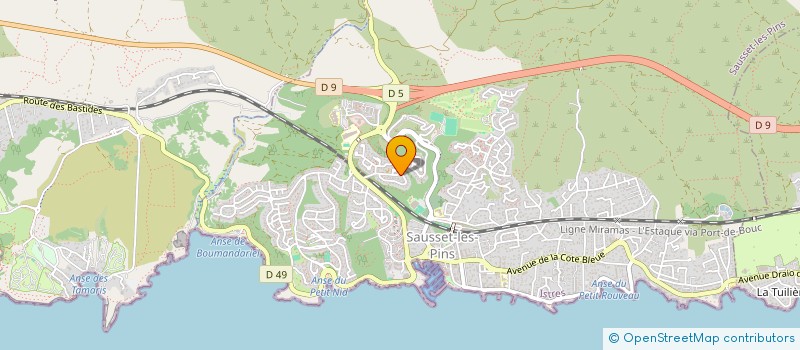 localisation de l'entreprise MONSIEUR STEPHANE VESTRI  SAUSSET-LES-PINS