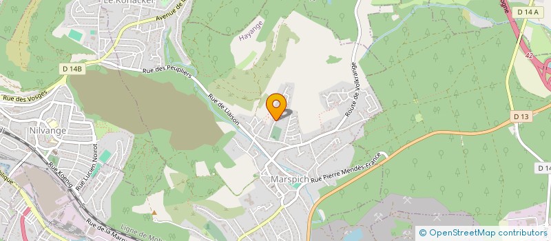 localisation de l'entreprise MONSIEUR STEPHANE VICCI  HAYANGE