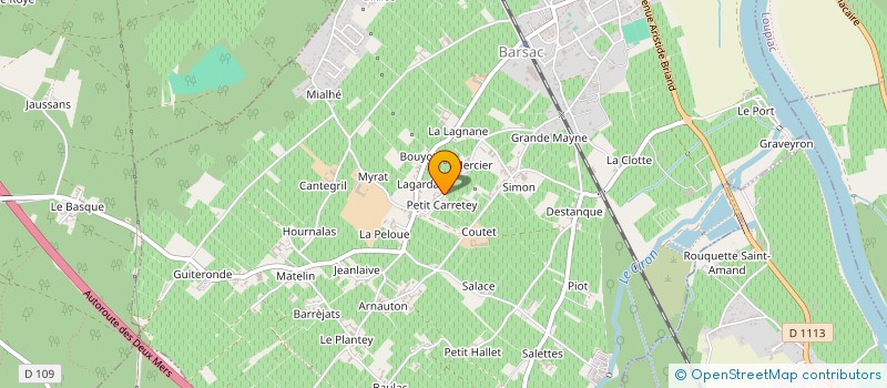 localisation de l'entreprise MONSIEUR STEPHANE VICTOIRE  BARSAC