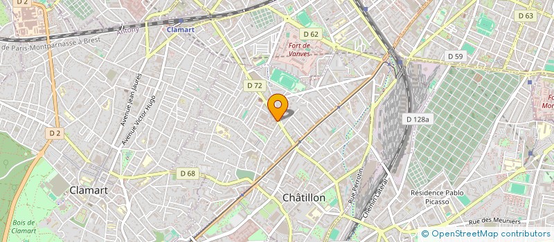 localisation de l'entreprise MONSIEUR STEPHANE VIDAL  CHATILLON