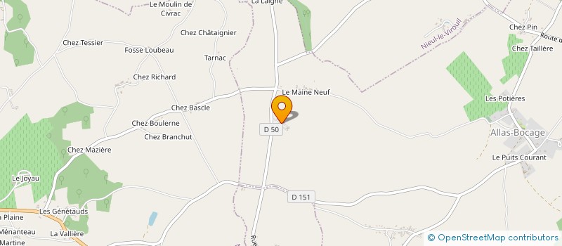 localisation de l'entreprise MONSIEUR STEPHANE VIEL à ALLAS-BOCAGE