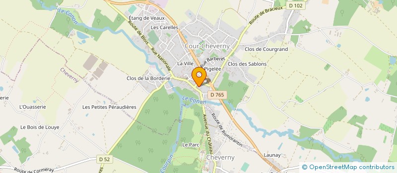 localisation de l'entreprise MONSIEUR STEPHANE VIGNAUD  COUR-CHEVERNY