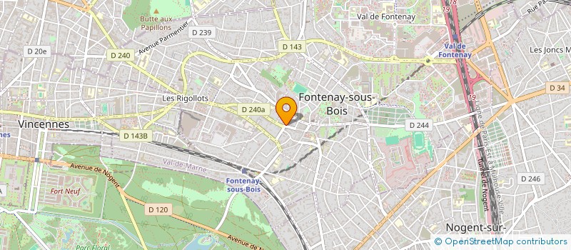 localisation de l'entreprise MONSIEUR STEPHANE VIGOUROUX à FONTENAY-SOUS-BOIS