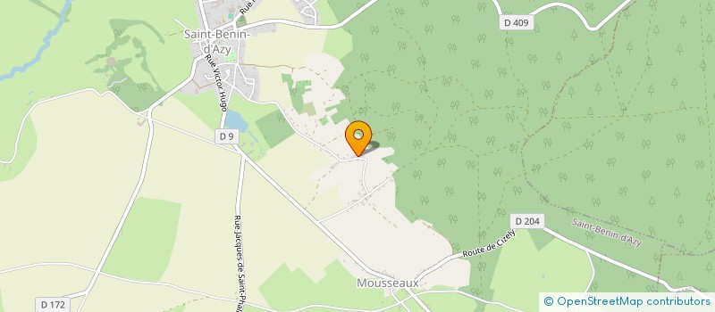 localisation de l'entreprise MONSIEUR STEPHANE VILHET  SAINT-BENIN-D'AZY