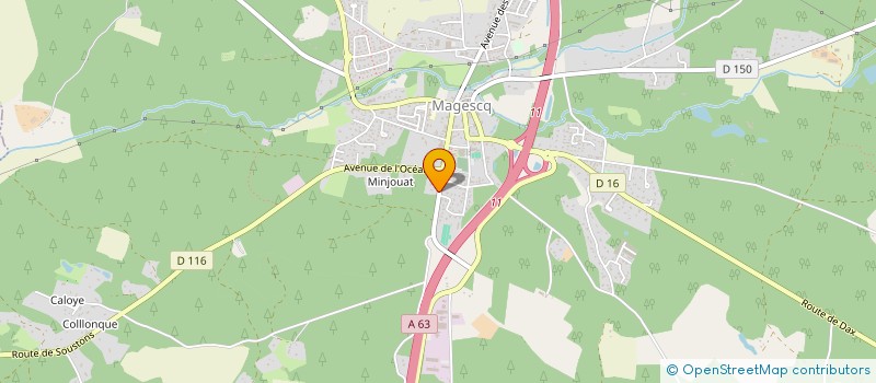 localisation de l'entreprise MONSIEUR STEPHANE VINCENT  MAGESCQ