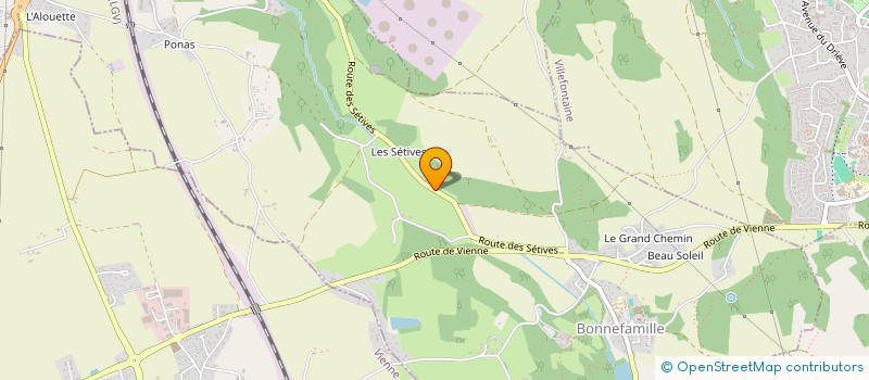 localisation de l'entreprise MONSIEUR STEPHANE VIOSSAT  BONNEFAMILLE