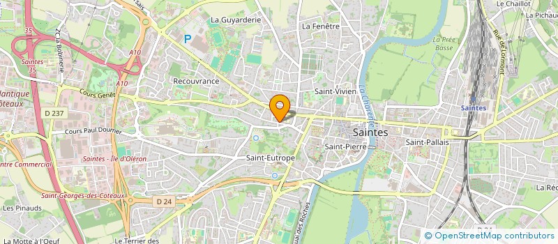 localisation de l'entreprise MONSIEUR STEPHANE VIROULAUD  SAINTES