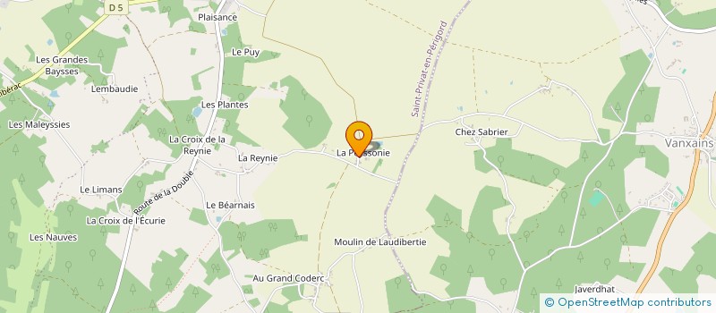 localisation de l'entreprise MONSIEUR STEPHANE VITOSKY  PARCOUL-CHENAUD