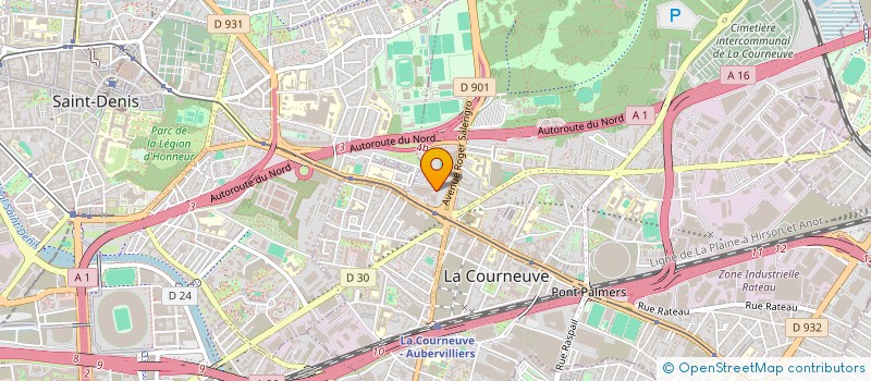 localisation de l'entreprise MONSIEUR STEPHANE VITTORI à LA COURNEUVE