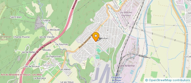 localisation de l'entreprise MONSIEUR STEPHANE VOLPE  CHATEAU-ARNOUX-SAINT-AUBAN