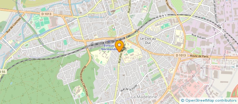localisation de l'entreprise MONSIEUR STEPHANE VUILLEMIN à EVREUX