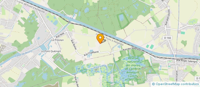 localisation de l'entreprise MONSIEUR STEPHANE WAMBRE  BEUVRY