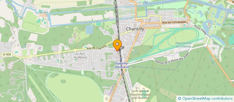 localisation de l'entreprise MONSIEUR STEPHANE WARTEL  CHANTILLY