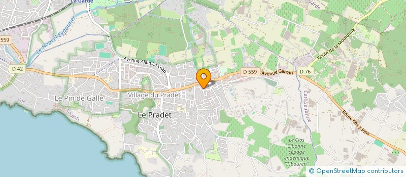 localisation de l'entreprise MONSIEUR STEPHANE WENTZEL  LE PRADET