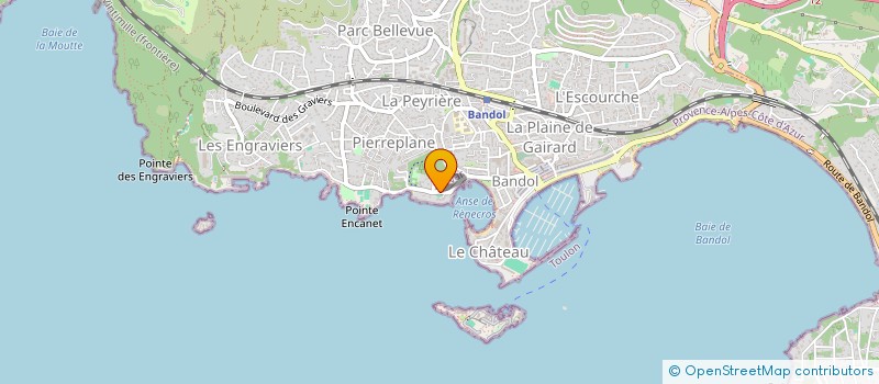 localisation de l'entreprise MONSIEUR STEPHANE WEST  BANDOL