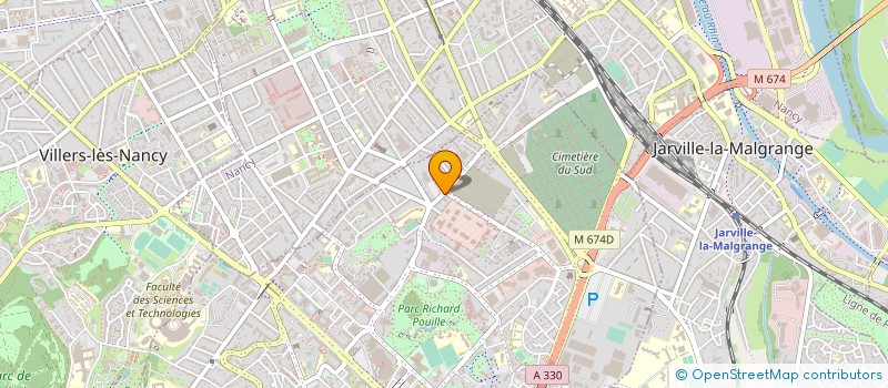 localisation de l'entreprise MONSIEUR STEPHANE WEYLAND  VANDUVRE-LES-NANCY