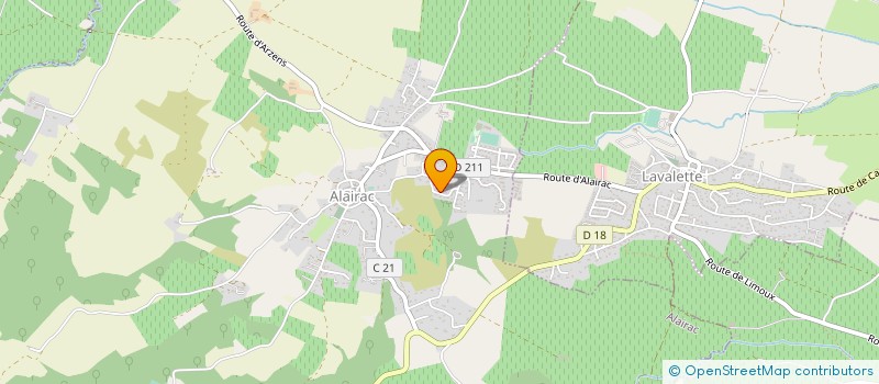 localisation de l'entreprise MONSIEUR STEPHANE WOWK  ALAIRAC