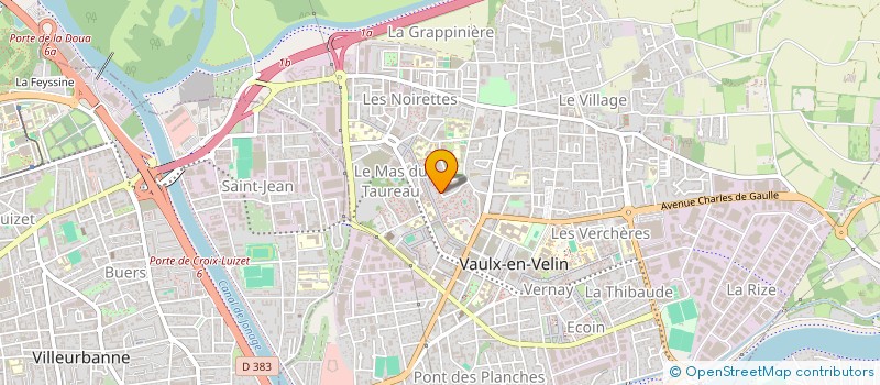 localisation de l'entreprise MONSIEUR STEPHANE YANIK  VAULX-EN-VELIN