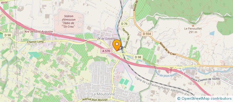 localisation de l'entreprise MONSIEUR STEPHANE YPERT  LA CRAU