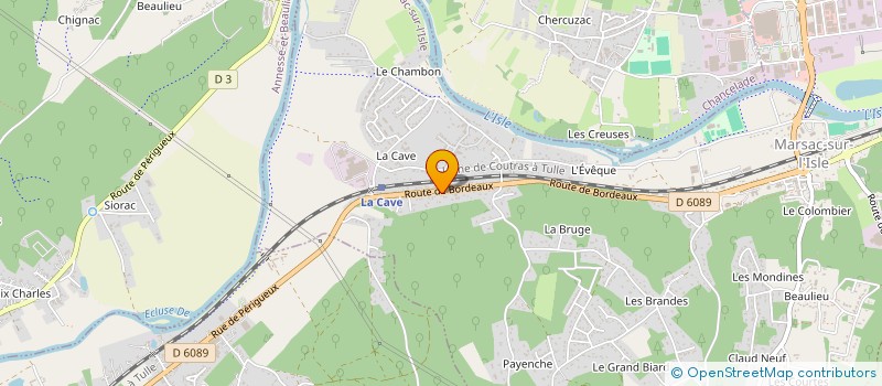 localisation de l'entreprise MONSIEUR STEPHANE ZAUZERE  MARSAC-SUR-L'ISLE