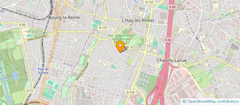 localisation de l'entreprise MONSIEUR STEPHANE ZBINDEN  L'HAY-LES-ROSES