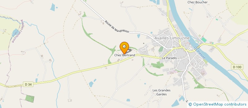 localisation de l'entreprise MONSIEUR STEPHANE ZIEGLER  AVAILLES-LIMOUZINE