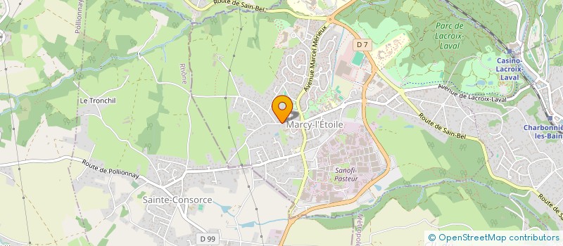 localisation de l'entreprise MONSIEUR STEPHANE ZUNINO  MARCY-L'ETOILE