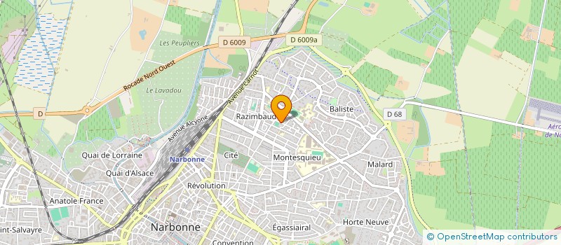 localisation de l'entreprise MONSIEUR STEPHANIE RYCINA  NARBONNE
