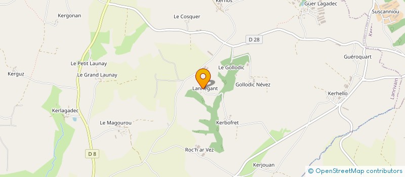 localisation de l'entreprise MONSIEUR STEPHEN ANDERSON à LANRIVAIN