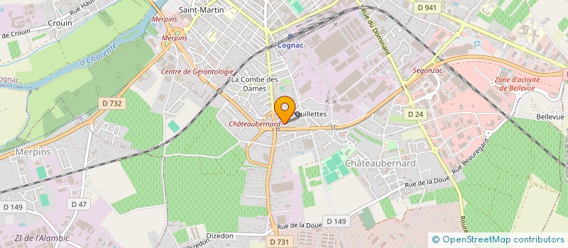 localisation de l'entreprise MONSIEUR STEPHEN ANDRE MASSE  CHATEAUBERNARD