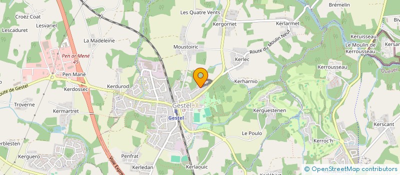 localisation de l'entreprise MONSIEUR STEPHEN BAILLY  GESTEL