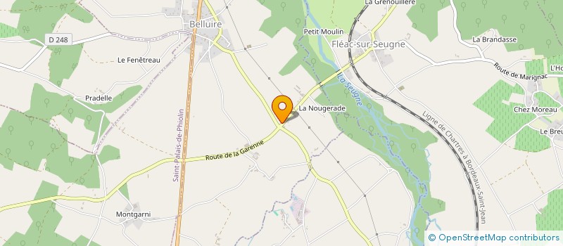 localisation de l'entreprise MONSIEUR STEPHEN BERTRAND  BELLUIRE