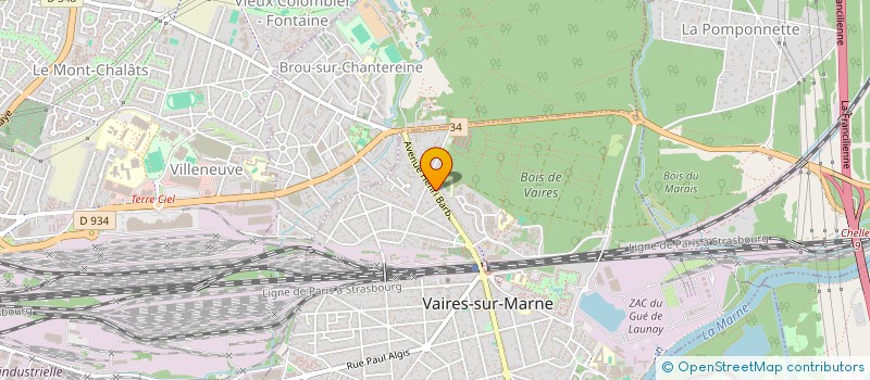 localisation de l'entreprise MONSIEUR STEPHEN BILLOUX  VAIRES-SUR-MARNE