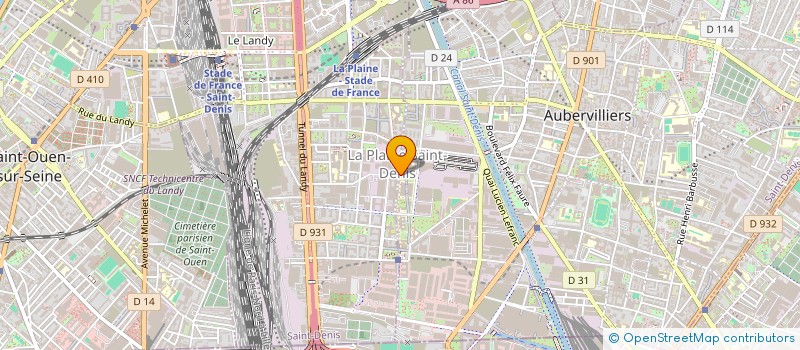 localisation de l'entreprise MONSIEUR STEPHEN BIVIGOU  AUBERVILLIERS