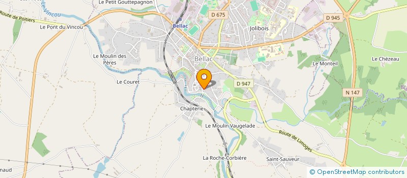 localisation de l'entreprise MONSIEUR STEPHEN BUDGEN  BELLAC