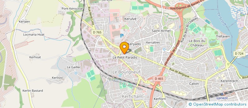 localisation de l'entreprise MONSIEUR STEPHEN CADOUX  LORIENT