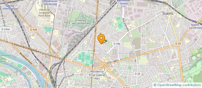localisation de l'entreprise MONSIEUR STEPHEN CHARLES  PIERREFITTE-SUR-SEINE