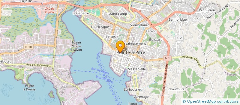 localisation de l'entreprise MONSIEUR STEPHEN CLAIRVILLE  POINTE-A-PITRE