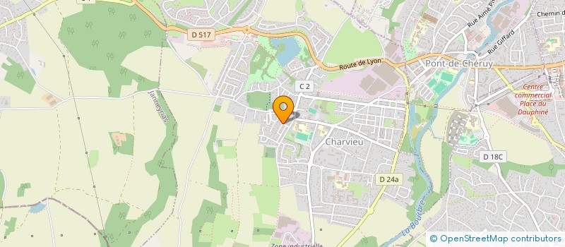 localisation de l'entreprise MONSIEUR STEPHEN CORZANI  CHARVIEU-CHAVAGNEUX