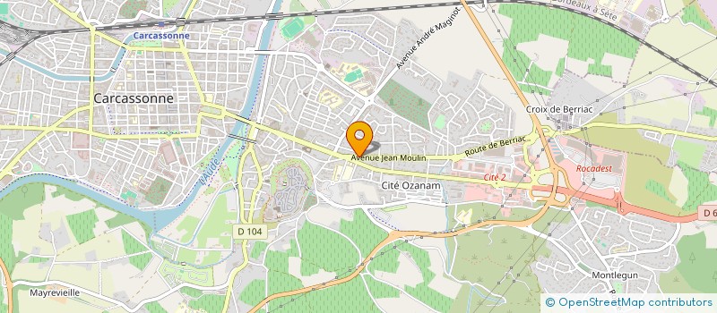 localisation de l'entreprise MONSIEUR STEPHEN COSSIN à CARCASSONNE