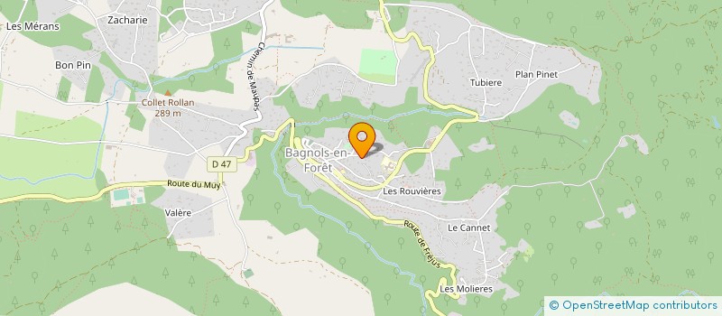localisation de l'entreprise MONSIEUR STEPHEN DETREZ à ROQUEBRUNE-SUR-ARGENS