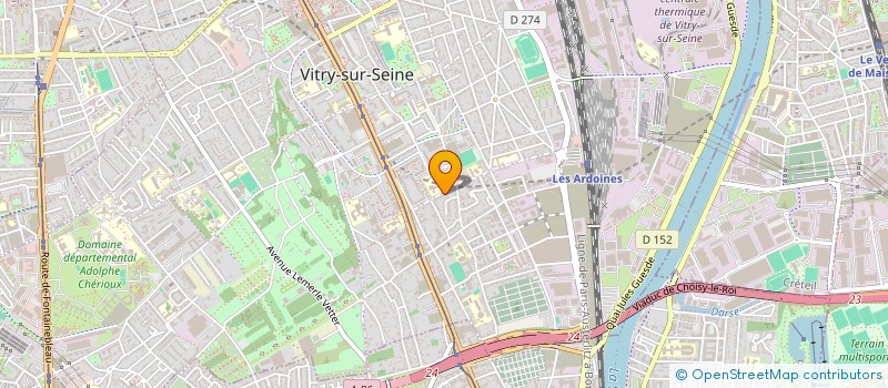 localisation de l'entreprise MONSIEUR STEPHEN DOS SANTOS à VITRY-SUR-SEINE