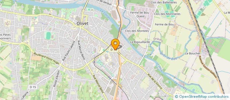 localisation de l'entreprise MONSIEUR STEPHEN GENEVIER à OLIVET