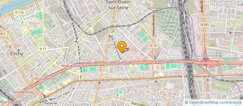 localisation de l'entreprise MONSIEUR STEPHEN HEBDING à SAINT-OUEN-SUR-SEINE