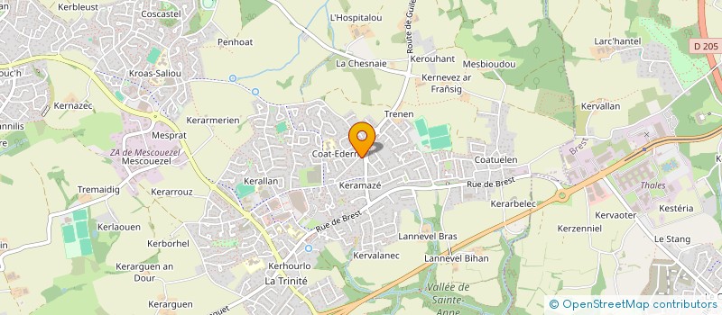 localisation de l'entreprise MONSIEUR STEPHEN KERNEIS  BRIEC