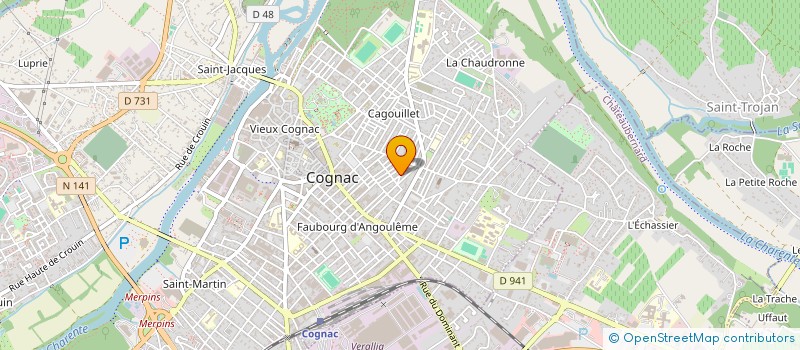 localisation de l'entreprise MONSIEUR STEPHEN LANTERI à COGNAC